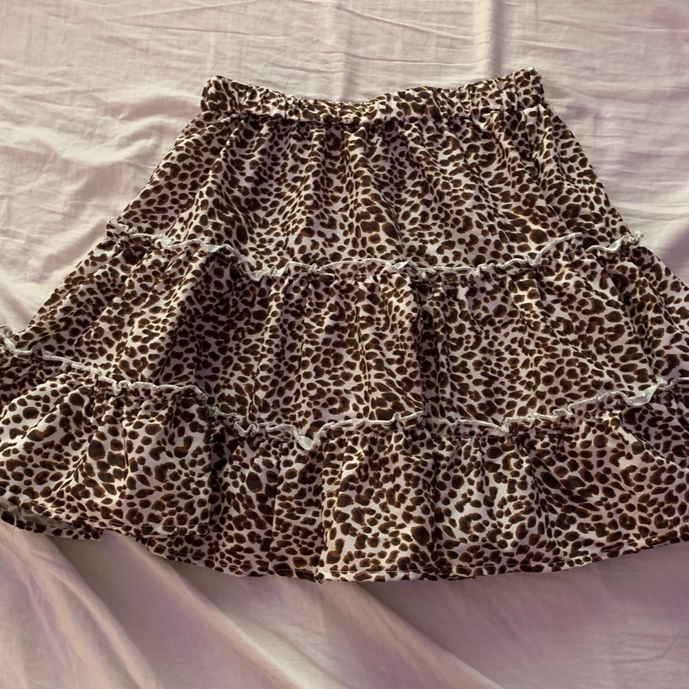 Cheetah print skirt